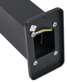 Modern fekete kültéri állólámpa 65 cm-es aljzattal IP44 - Baleno