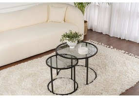 Dohányzóasztal Aurum - 60, 42 - Fekete, Grey