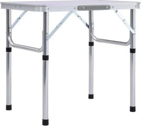 Összecsukható kempingasztal, 60 cm, alumínium/MDF, KEPI TYP 2