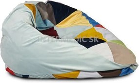 Babzsák Fuzzy mix magic velvet TiaHome - Kék