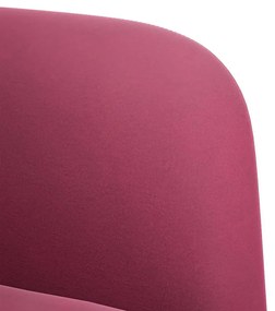 bordó bársony loveseat kanapé 109 cm