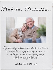 Vászonkép Köszönetajándék Nagymama és Nagypapa fotóval 2. rész