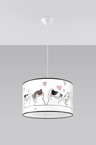 Fehér gyerek lámpa Puss – Sollux