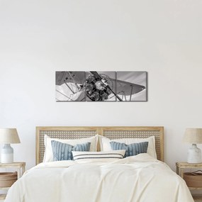 Kép - Repülőgépek (órával) (90x30 cm)
