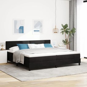Boxspring Ăgy Matrac 200x200 cm Fekete BĂĄrsony
