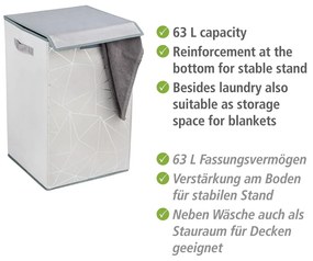 Textil szennyeskosár 63 l Sam – Wenko