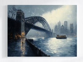 Canvas Város Vászonkép Sydney Ausztrália Híd Harbour Bridge 100x75
