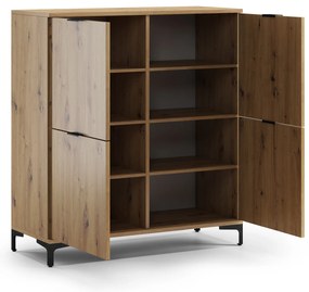 Mazzoni LANA K-100 komód Artisan Tölgy - 4 AJTÓS KOMÓD