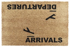 Kókuszrost lábtörlő 40x60 cm Arrivals and Departures – Artsy Doormats