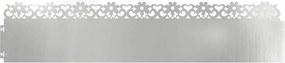 vidaXL Gyepszegélyek 20 pcs Ezüst 103 x 0,05 x 22 cm Horganyzott acél