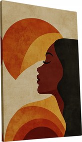 Retro Vászonkép Nő a 70-es évek stílusában otthon nappali 40x60