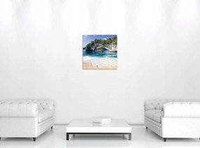 Vászonkép 40x40 Trópusi paradicsom tengeri táj türkiz víz tengerpart pihenés