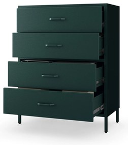 Komód CARLA, 800 x 1015 x 400 mm, Modern:  palack zöld