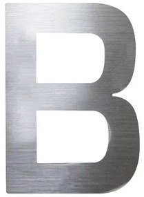 "B" házszám, RN.75L, rozsdamentes acél