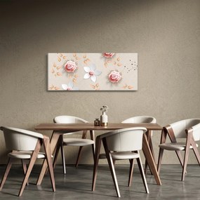 Kép - rózsa virágok (120x50 cm)