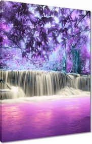 Vászonkép 60x80 Lila vízesés