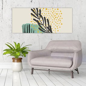 Kép - Absztrakt lapok N⁰3 (120x50 cm)