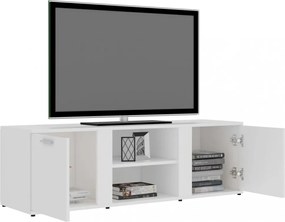 fehér szerelt fa TV-szekrény 120 x 34 x 37 cm