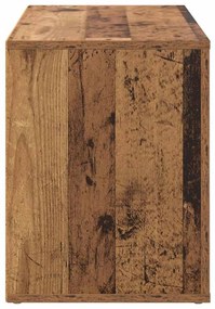 Cipőtartó polcokkal tárolóval Régi fa 75 x 35 x 45 cm Faanyag