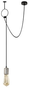 Opviq Sirin csillár, 5x60 cm, fekete