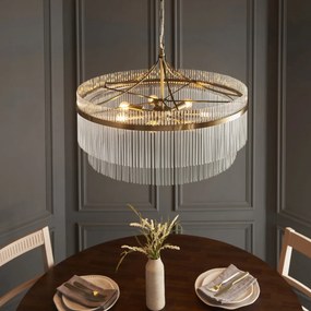 Endon modern függeszték marietta grand antik sárgaréz átlátszó end112574