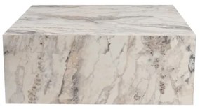 PRIZMA dohányzóasztal 35x90 cm, márványhatású dekor