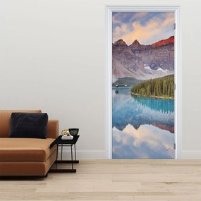 Fotótapéta ajtóra - Hegyi kanadai táj (95x205cm)