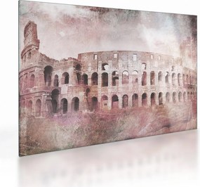 Üveg kép - Vintage Üveg képeslap a városról N⁰2 (70x50 cm)