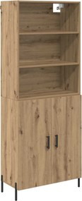 vidaXL Magasfiú Artisan tölgy 69,5 x 32,5 x 180 cm Faanyag