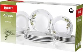 Banquet OLIVES tányérkészlet, 18 db