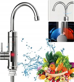 Elektromos Rozsdamentes Acél Melegvíz Csaptelep Azonnali Fűtés