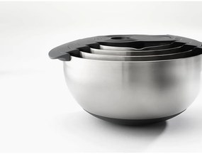 Fényes ezüstszínű tál készlet 9 db-os Nest 100 Collection – Joseph Joseph