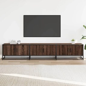 barna tölgy színű szerelt fa TV-szekrény 210 x 35 x 41 cm