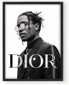 A$ap Rocky Dior keretes poszter Nappaliba 20x30 Ajándék ötlet