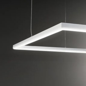 Ideal Lux - ORACLE SLIM LED zsinóros csillár / 44 W / 230 V / 3000 K / 70x70 cm / fehér