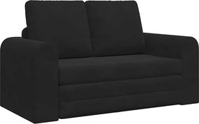 vidaXL Kanapéágy 60cm Fekete Bársony