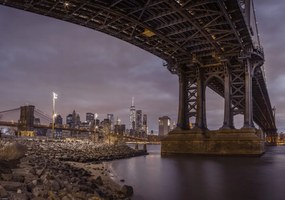 Poszter 66,5x46,5cm Manhattan híd és New York panoráma 2, Assaf Frank