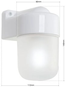 Orion - OSTIA fali lámpa 1xE27/40W/230V fehér