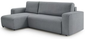 Avia Mini kinyitható sarokkanapé, univerzális állás - világosszürke Gerra 70 boucle