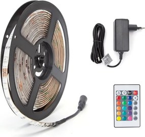 Aigostar - LED RGB fényerőszabályozható szalag 5m LED/24W/12/230V IP65 + távirányító