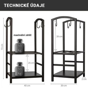 STILISTA Tűzifa állvány tartozékokkal