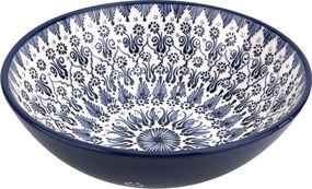 Saláta tálaló kerámia 31 cm Oriental White Blue