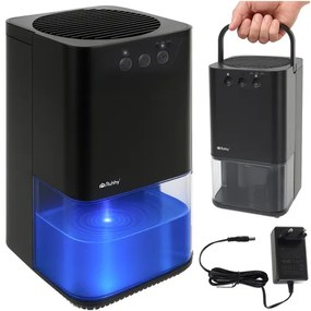 Mini páramentesítő LED háttérvilágítással és időzítővel fekete
