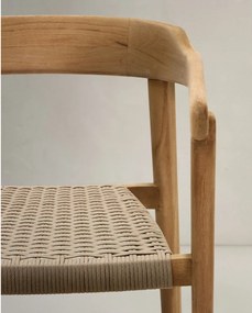 Natúr színű tömörfa kerti szék Icaro – Kave Home