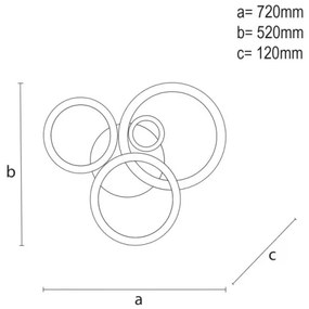 LED állítható mennyezeti lámpa LED/120W/230V 3000-6500K + DO