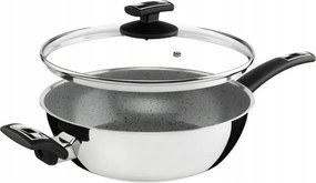 Kolimax Cerammax Pro Comfort serpenyő, fedővel, átmérő 26 cm, szürke Gránit