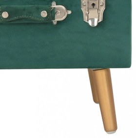 zöld bársony tárolóülőke 40 cm