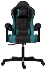 Juskys HyperSeat irodai szék - fekete/türkiz