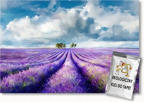Fotótapéta Flizelina Tájkép Természet Mező Virágok Gyógynövények Levendula 350x250 ragasztó