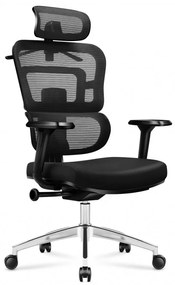 Ergonomikus ortopĂ©d kĂ©nyelmes irodai forgĂłszĂ©k , derĂ©ktĂĄmasz fekete